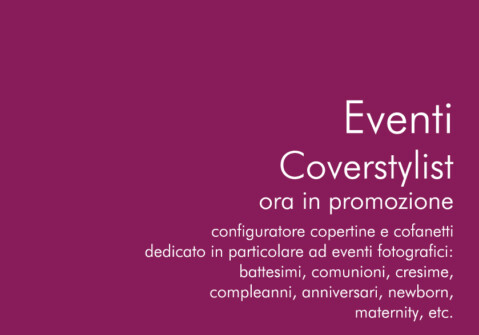 configuratore copertine e cofanetti dedicato agli eventi fotografici